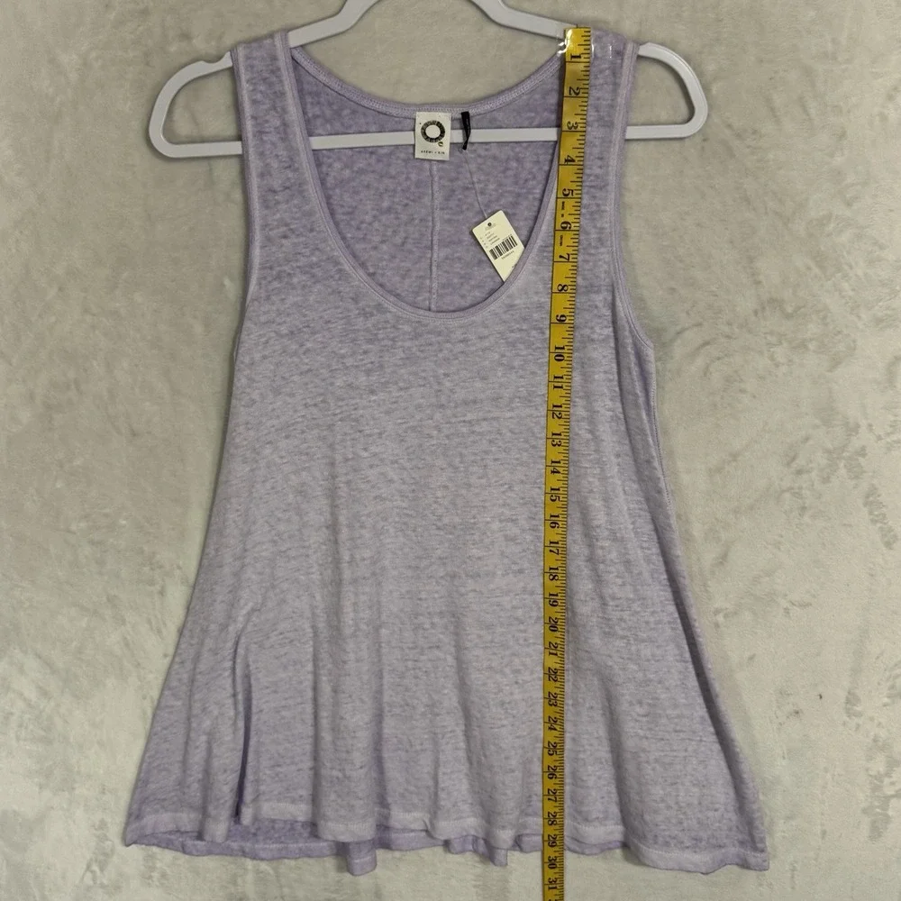 NEW Anthropologie Akemi + Kin Linen Slub Swing Tank Top Size S‎ Lavender Purple